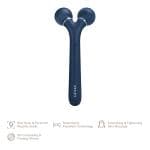 ТоварЕлектронний ультразвуковий ролик для обличчя GESKE Sonic Facial Roller 4в1 midnight