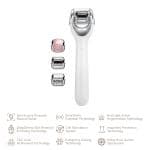 ТоварЕлектронний ролер для обличчя з мікроголками GESKE MicroNeedle Face Roller 9в1 white