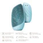 ТоварОчищувальна щітка для обличчя GESKE Sonic Thermo Facial Brush&Face-Lifter 8в1 turquoise