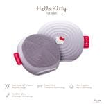 ТоварЕлектронна ультразвукова щітка для обличчя GESKE Sonic Facial Brush 4в1 by Hello Kitty purple