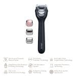 ТоварЕлектронний ролер для обличчя з мікроголками GESKE MicroNeedle Face Roller 9в1 black