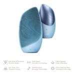 ТоварЕлектронна звукова термо щітка для обличчя GESKE Sonic Thermo Facial Brush 6в1 aquamarine