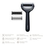 ТоварЕлектронний ролер для обличчя та тіла з мікроголками GESKE MicroNeedle Face&Body Roller 8в1 black