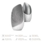 ТоварЕлектронна звукова термо щітка для обличчя GESKE Sonic Thermo Facial Brush 6в1 white
