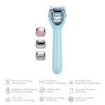 ТоварЕлектронний ролер для обличчя з мікроголками GESKE MicroNeedle Face Roller 9в1 turquoise
