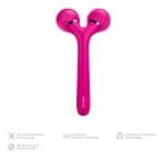 ТоварЕлектронний ультразвуковий ролик для обличчя та тіла GESKE Sonic Facial&Body Roller 4в1 magenta