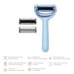 ТоварЕлектронний ролер для обличчя та тіла з мікроголками GESKE MicroNeedle Face&Body Roller 8в1 aquamarine