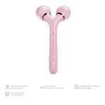 ТоварЕлектронний ультразвуковий ролик для обличчя та тіла GESKE Sonic Facial&Body Roller 4в1 pink