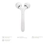ТоварЕлектронний ультразвуковий ролик для обличчя та тіла GESKE Sonic Facial&Body Roller 4в1 white