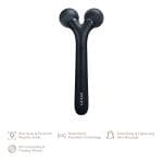 ТоварЕлектронний ультразвуковий ролик для обличчя GESKE Sonic Facial Roller 4в1 black