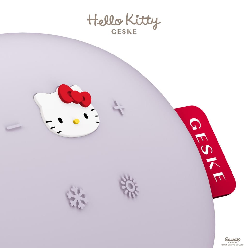 Фото товару: Ультразвукова маска тепло та холод GESKE Sonic Warm&Cool Mask 8в1 by Hello Kitty purple № 4