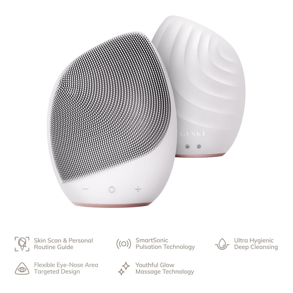 Фото товару: Електронна ультразвукова щітка для обличчя GESKE Sonic Facial Brush 5в1 starlight № 1