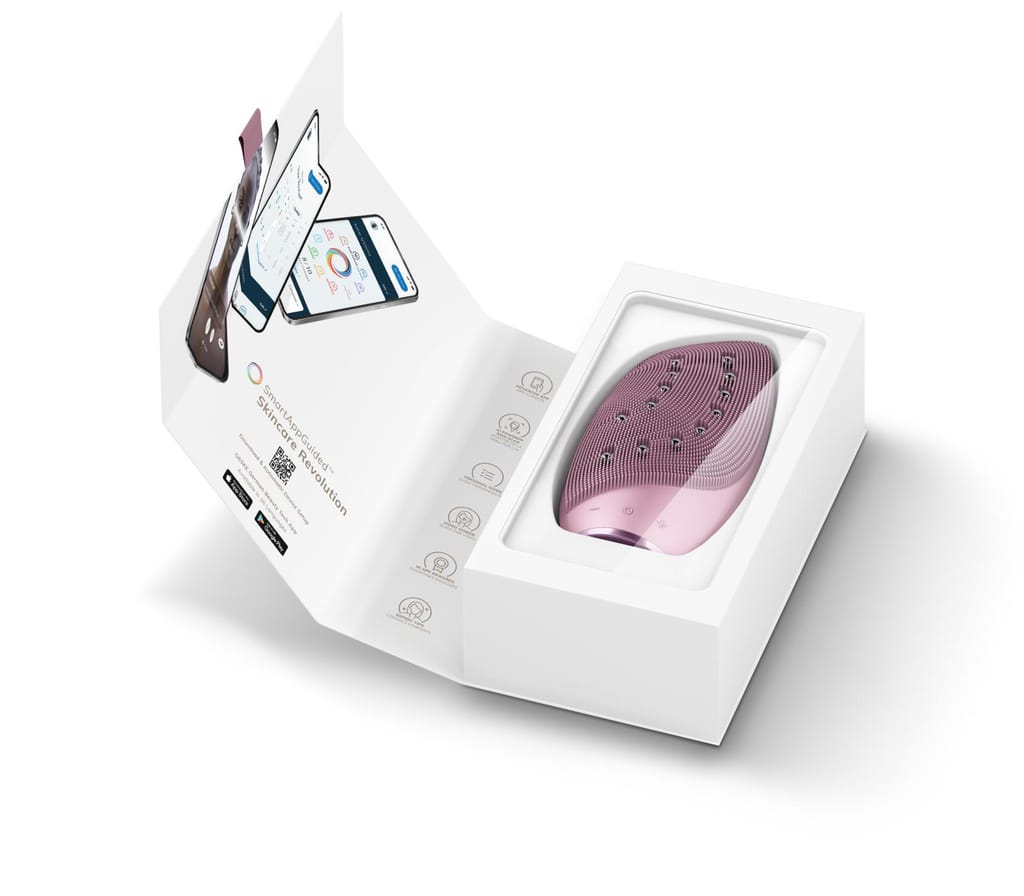 Фото товару: Очищувальна щітка для обличчя GESKE Sonic Thermo Facial Brush&Face-Lifter 8в1 pink № 8