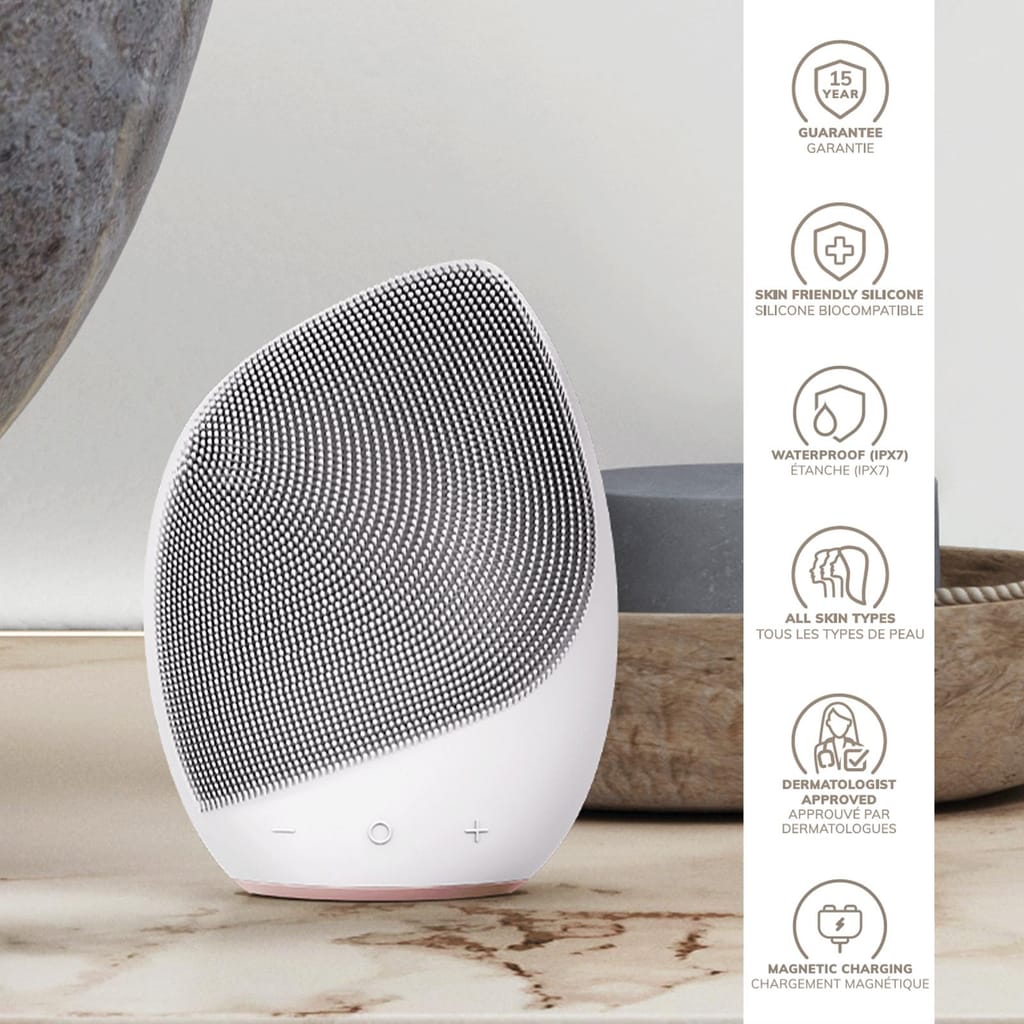 Фото товару: Електронна ультразвукова щітка для обличчя GESKE Sonic Facial Brush 5в1 starlight № 2