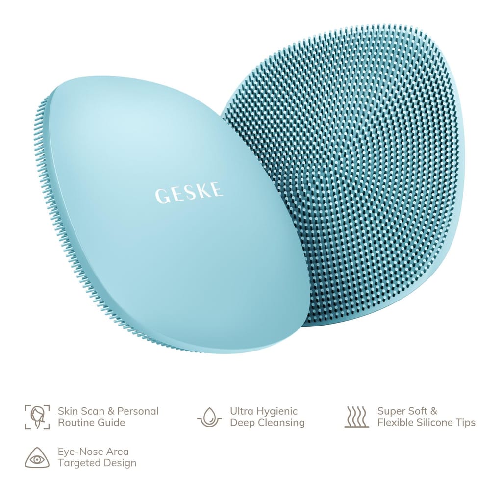 Фото товару: Щітка для обличчя GESKE Facial Brush 4в1 turquoise № 1