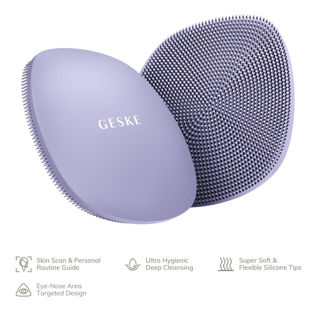 Фото товару: Щітка для обличчя GESKE Facial Brush 4в1 purple № 1