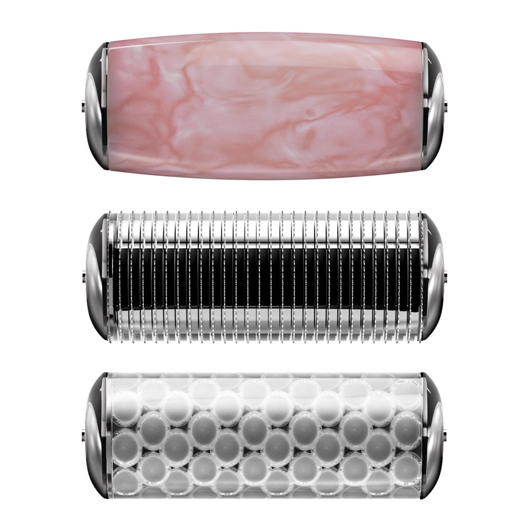 Фото товару: Ролер для голкової мезотерапії обличчя та тіла GESKE MicroNeedle Face&Body Roller 9в1 pink № 4