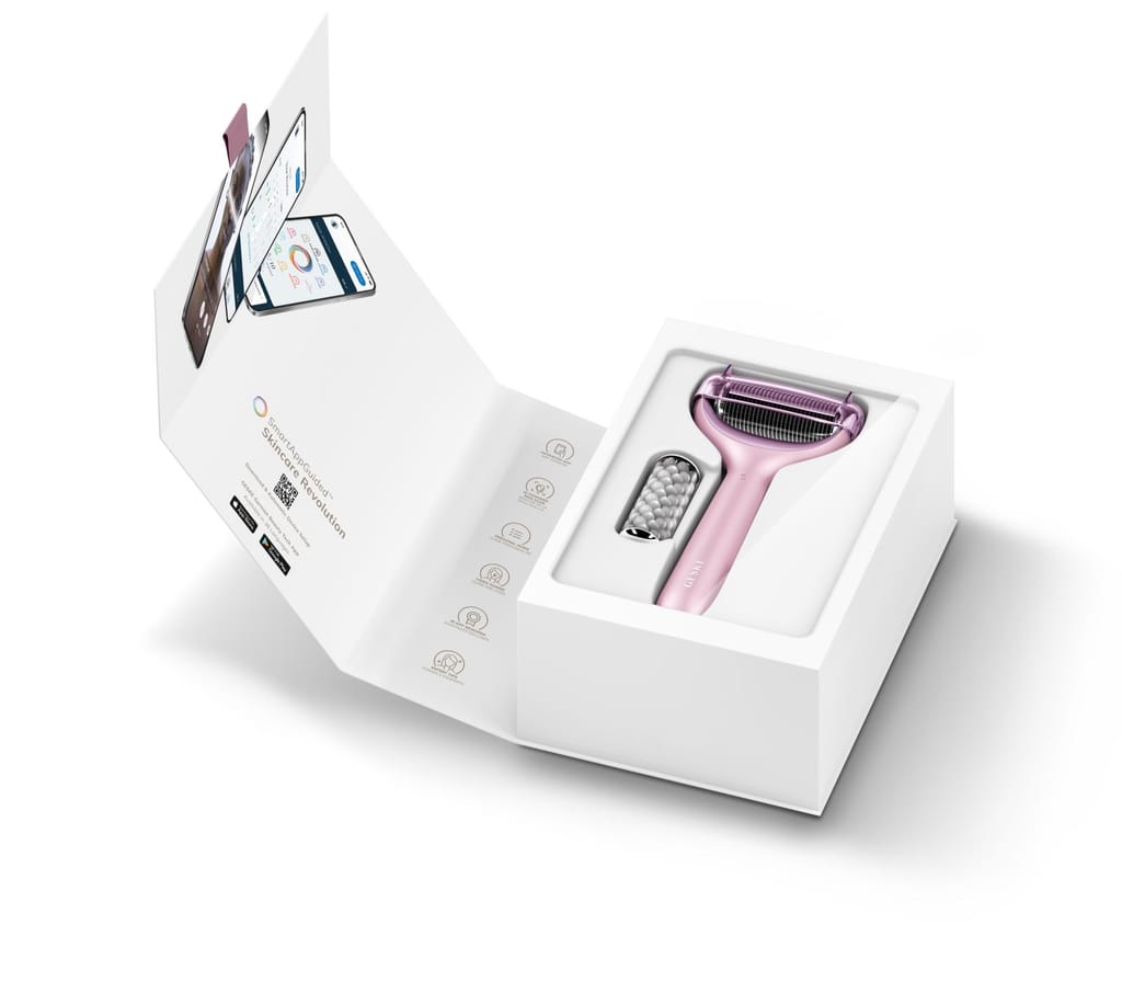 Фото товару: Електронний ролер для обличчя та тіла з мікроголками GESKE MicroNeedle Face&Body Roller 8в1 pink № 8