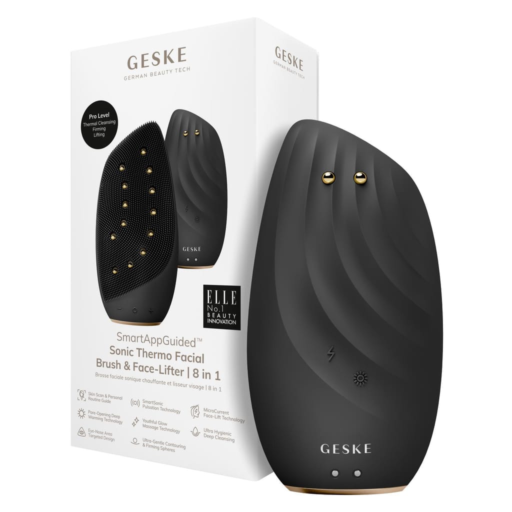 Фото товару: Очищувальна щітка для обличчя GESKE Sonic Thermo Facial Brush&Face-Lifter 8в1 gray № 0