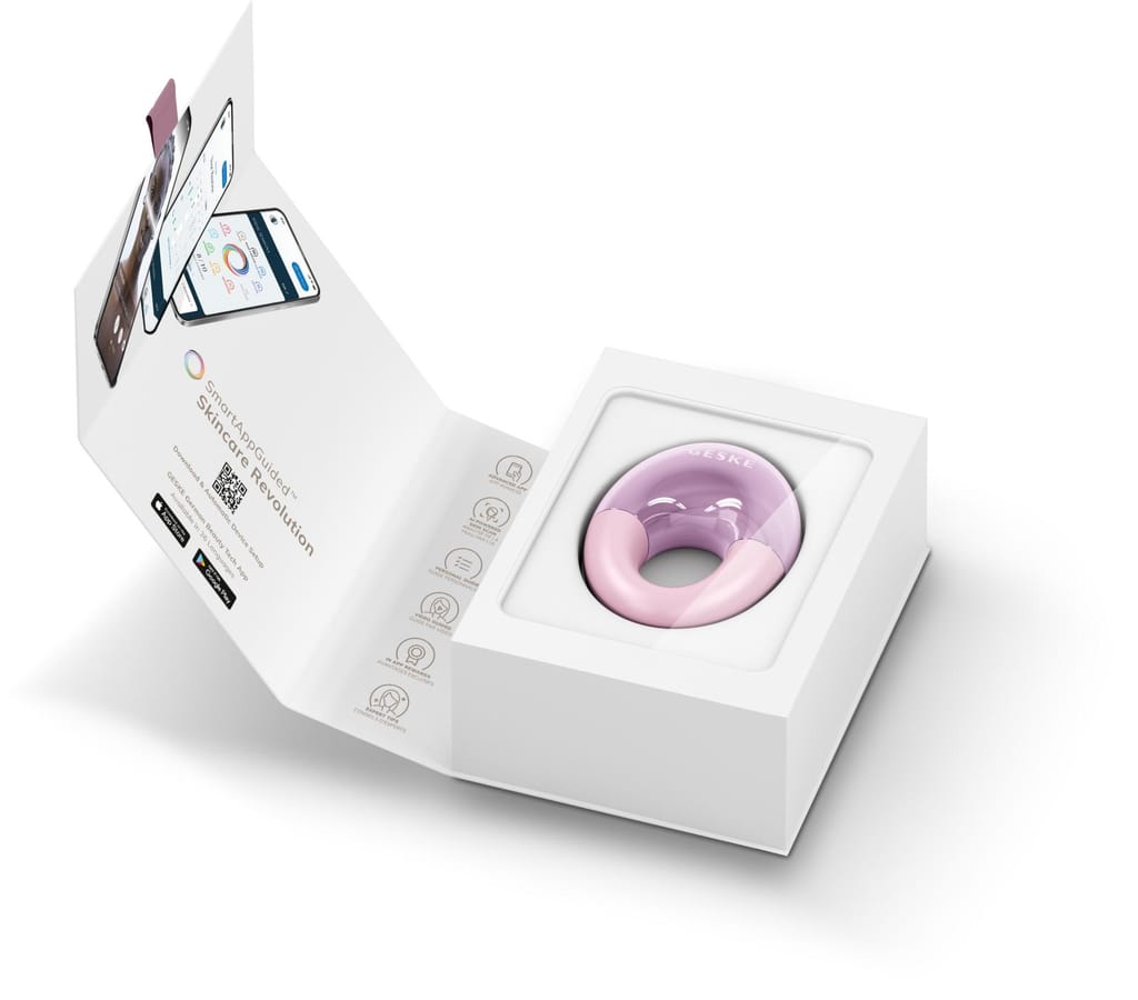 Фото товару: Масажер для очей GESKE Cool&Warm Eye Massager 7в1 pink № 8