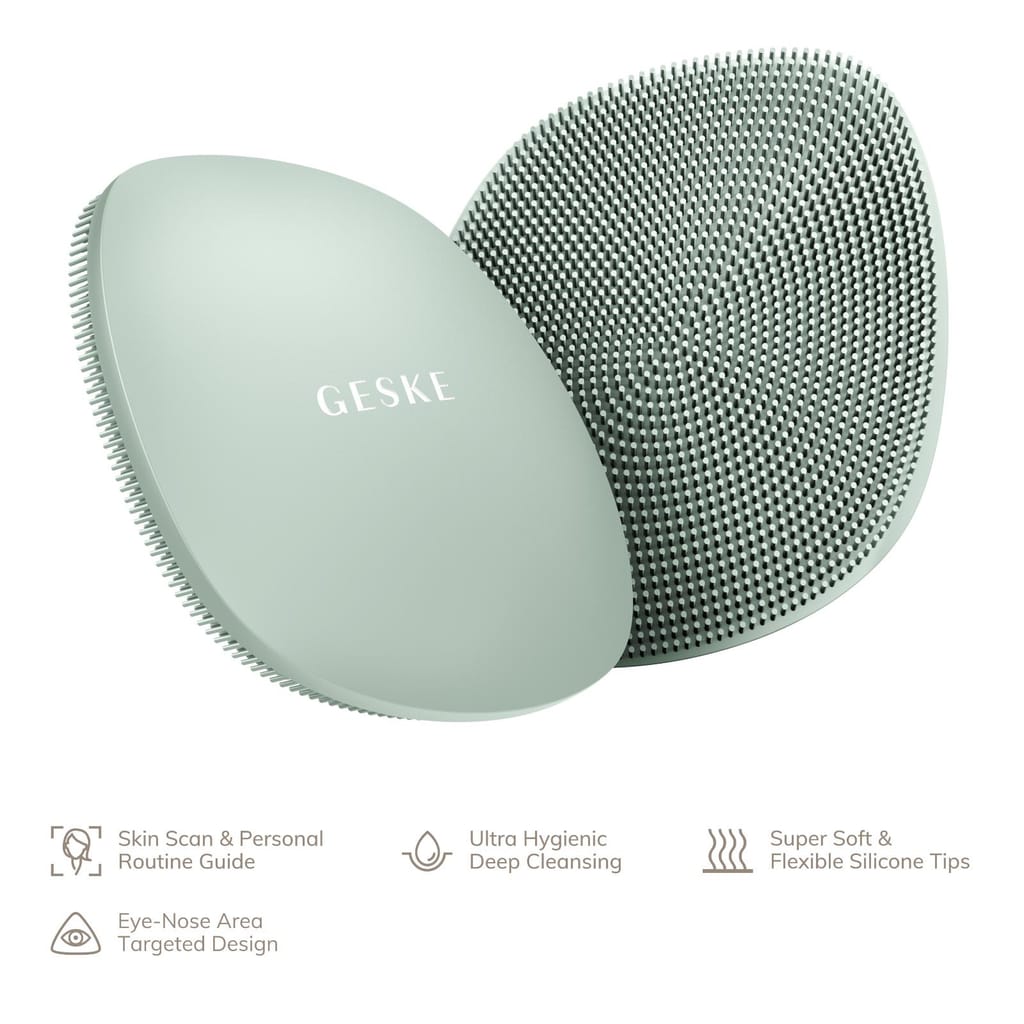 Фото товару: Щітка для обличчя GESKE Facial Brush 4в1 green № 1