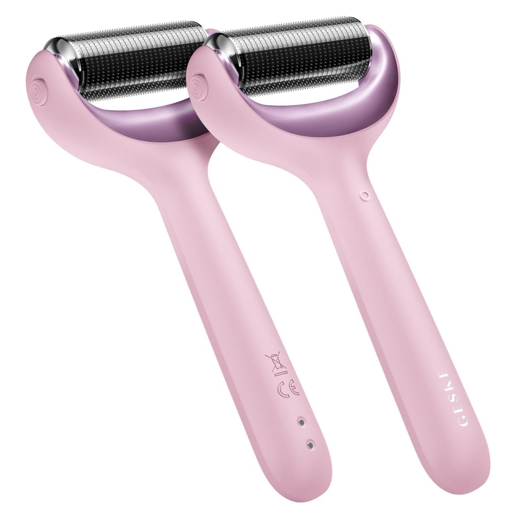 Фото товару: Ролер для голкової мезотерапії обличчя та тіла GESKE MicroNeedle Face&Body Roller 9в1 pink № 5