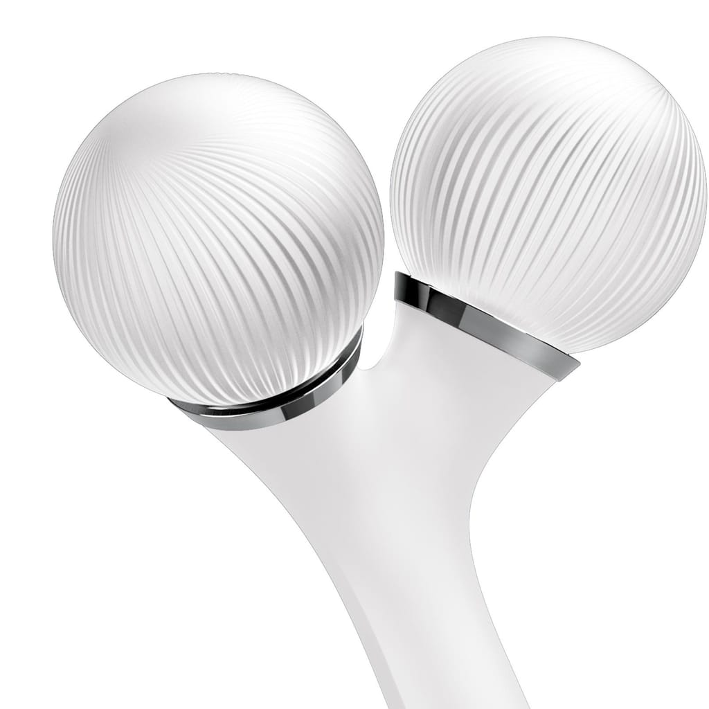 Фото товару: Електронний ультразвуковий ролик для обличчя та тіла GESKE Sonic Facial&Body Roller 4в1 white № 4