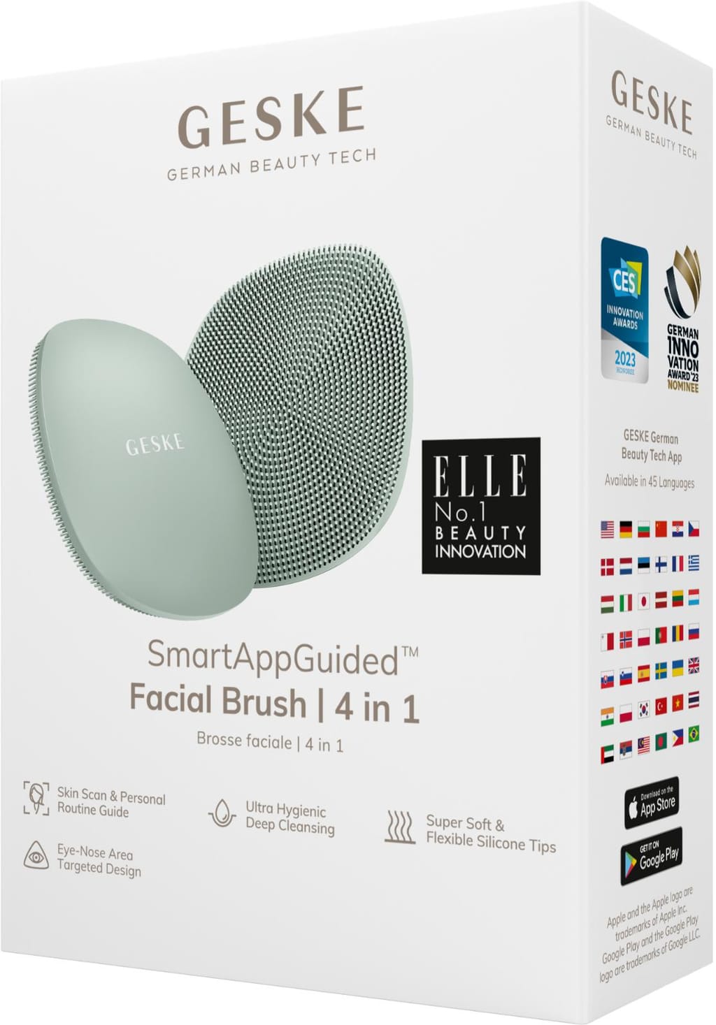 Фото товару: Щітка для обличчя GESKE Facial Brush 4в1 green № 7