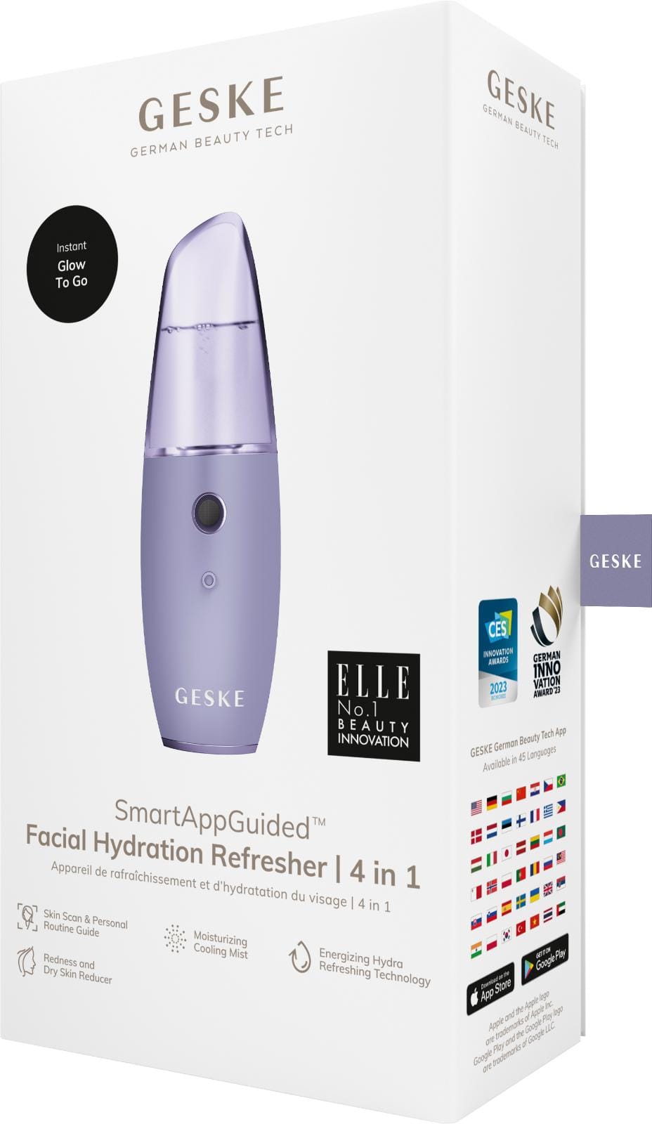 Фото товару: Зволожувач для шкіри обличчя GESKE Facial Hydration Refresher 4 in 1 purple № 7