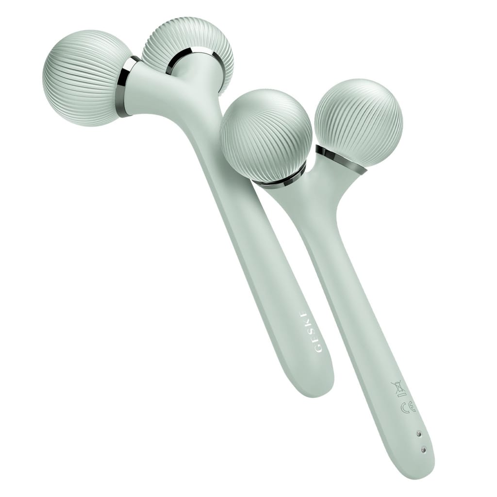 Фото товару: Електронний ультразвуковий ролик для обличчя та тіла GESKE Sonic Facial&Body Roller 4в1 green № 5