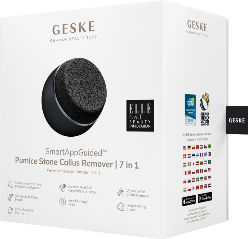 Фото товару: Набор для ухода за стопами GESKE Pumice Stone Callus Remover 7в1 black № 6