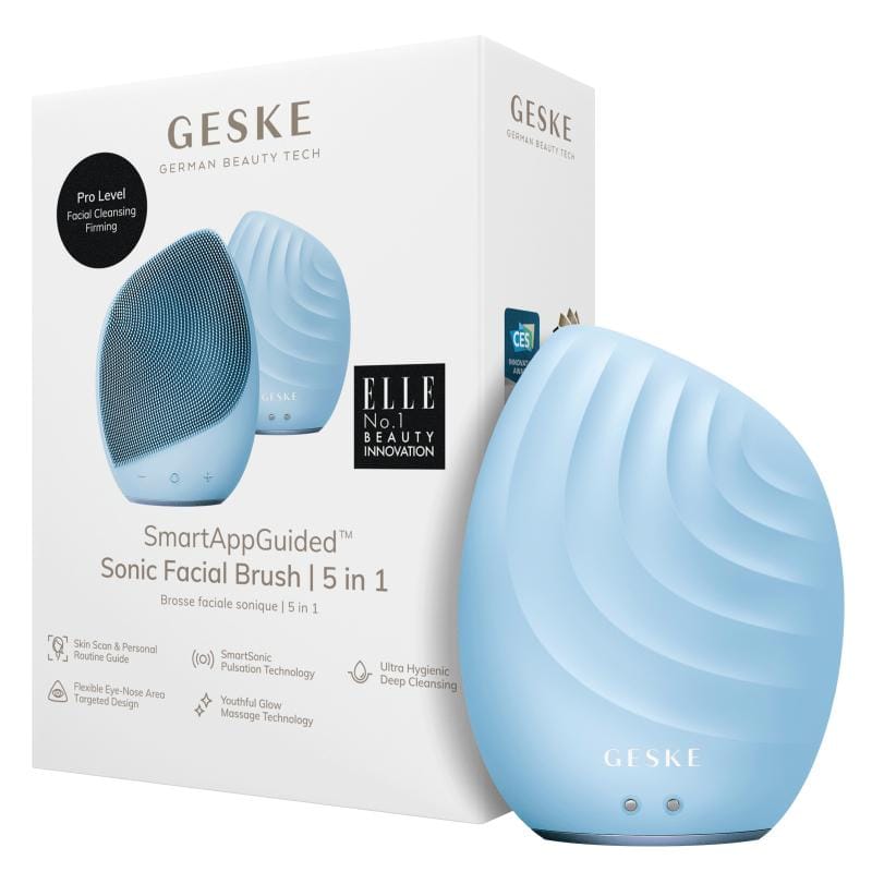 Фото товару: Електронна ультразвукова щітка для обличчя GESKE Sonic Facial Brush 5в1 aquamarine № 0