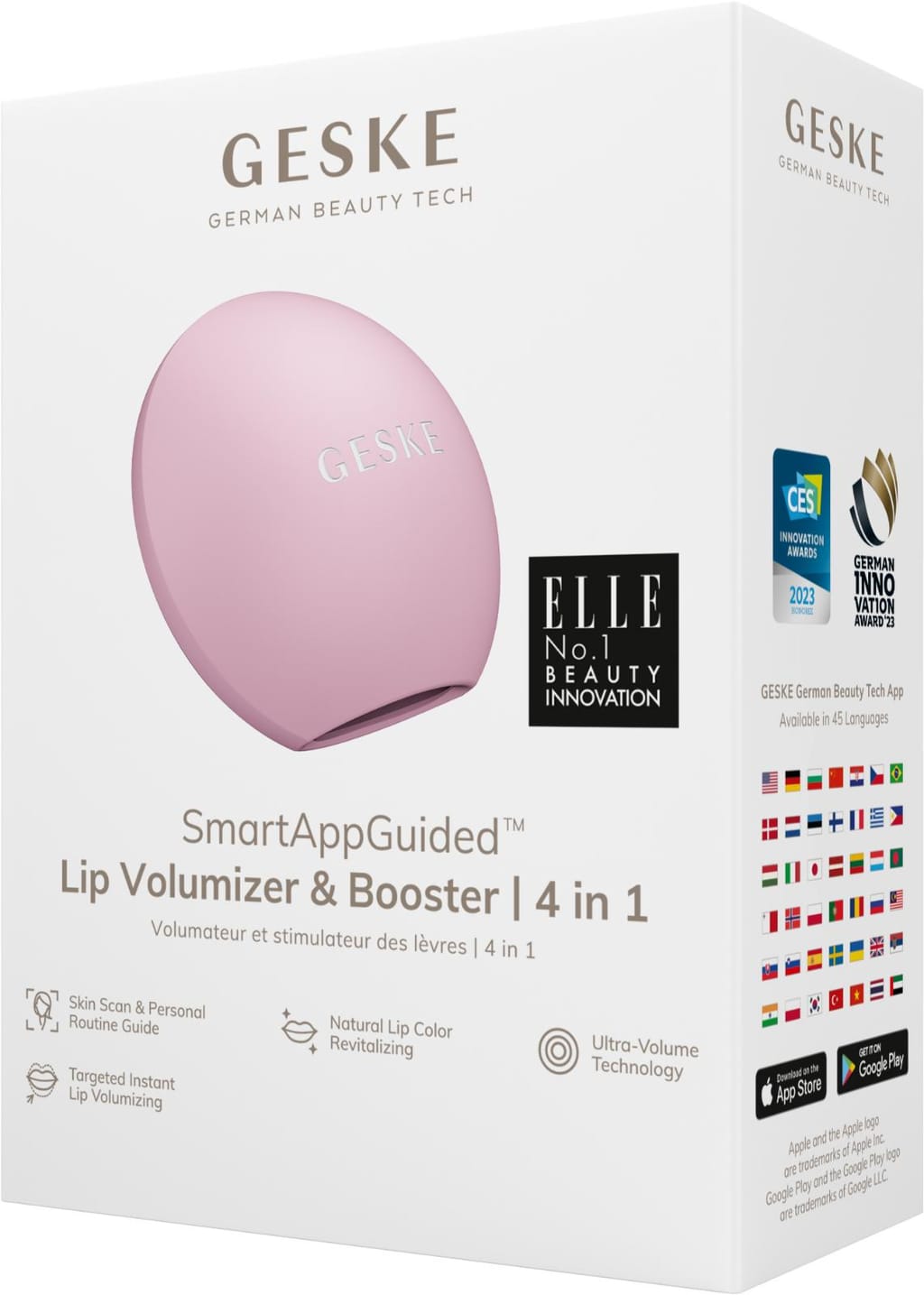 Фото товару: Пристрій для збільшення обʼєму губ GESKE Lip Volumizer&Booster 4в1 Small pink № 7