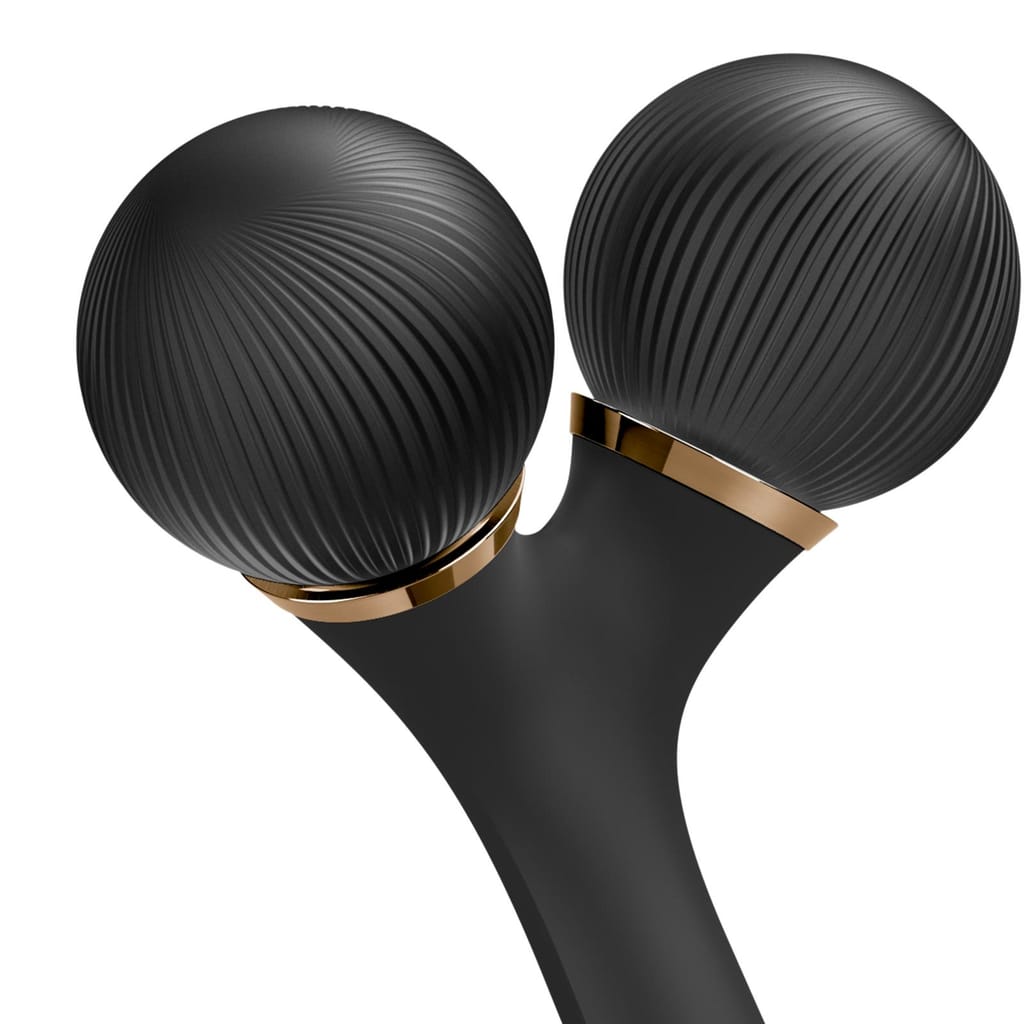 Фото товару: Електронний ультразвуковий ролик для обличчя та тіла GESKE Sonic Facial&Body Roller 4в1 gray № 4