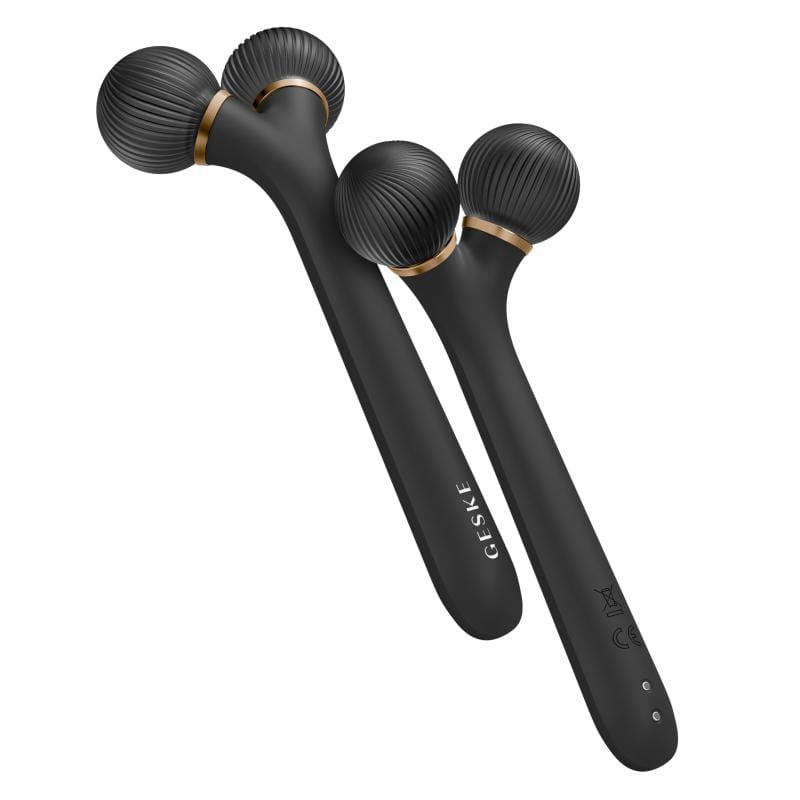 Фото товару: Електронний ультразвуковий ролик для обличчя GESKE Sonic Facial Roller 4в1 gray № 5