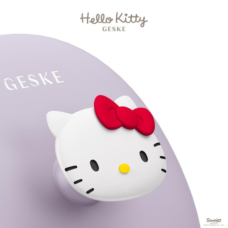 Фото товару: Щітка для обличчя GESKE Facial Brush 3в1 by Hello Kitty з тримачем purple № 4