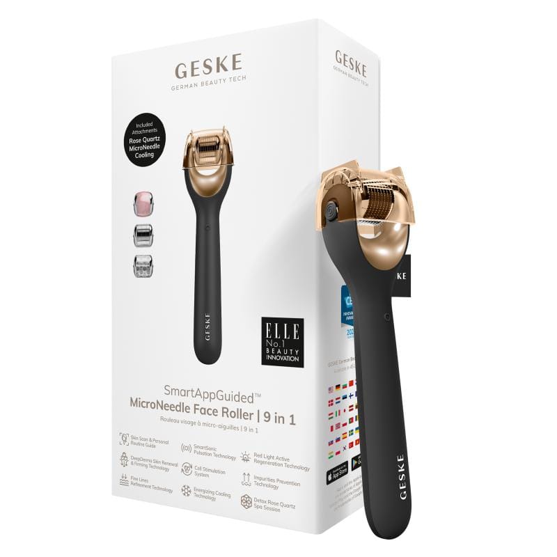 Фото товару: Електронний ролер для обличчя з мікроголками GESKE MicroNeedle Face Roller 9в1 gray № 0