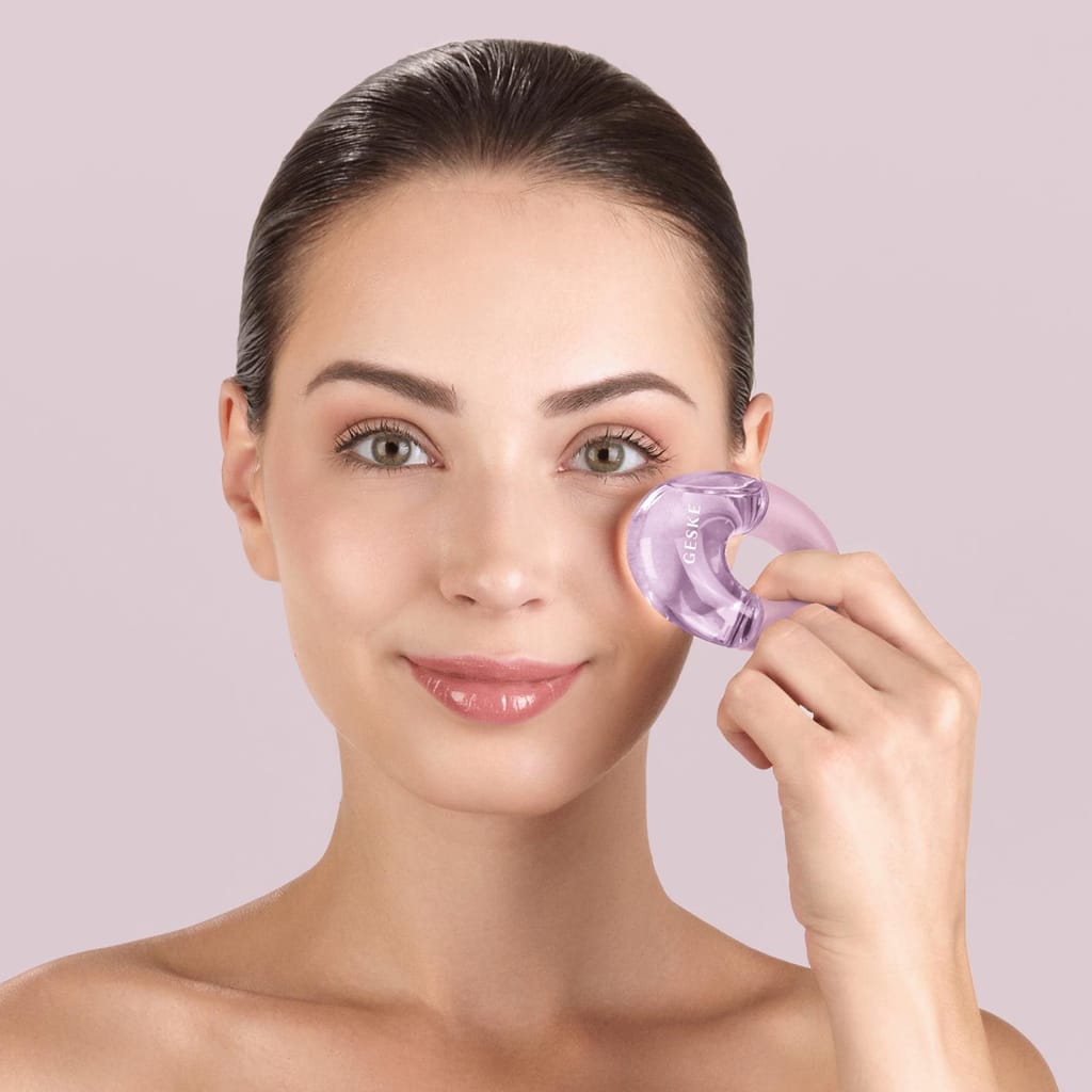 Фото товару: Масажер для очей GESKE Cool&Warm Eye Massager 7в1 pink № 3