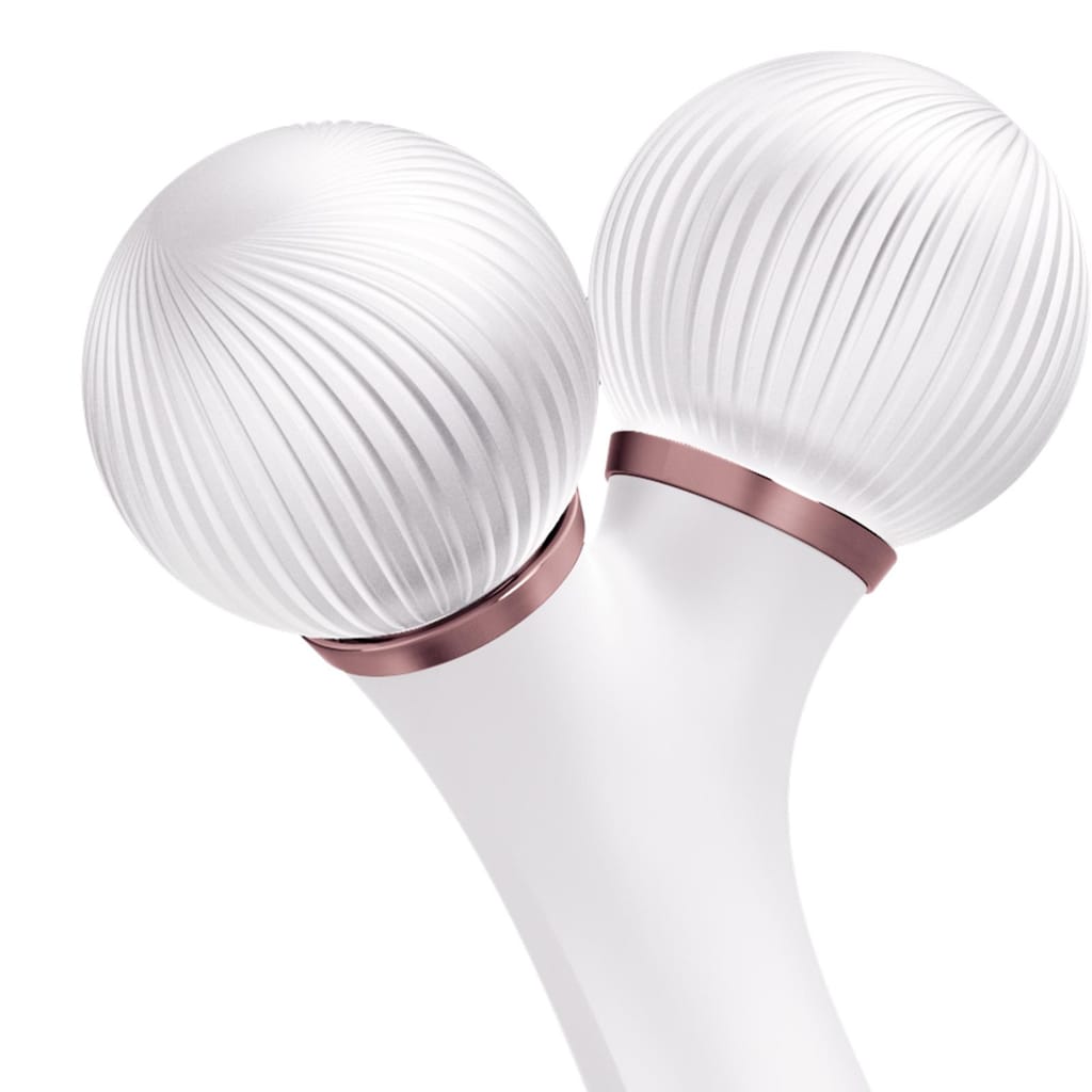 Фото товару: Електронний ультразвуковий ролик для обличчя GESKE Sonic Facial Roller 4в1 starlight № 4