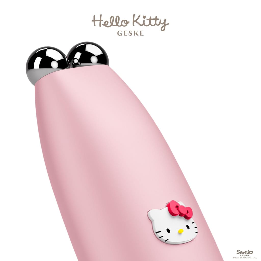 Фото товару: Мікрострумова ручка для підтяжки обличчя GESKE MicroCurrent Face-Lift Pen 6в1 by Hello Kitty pink № 4