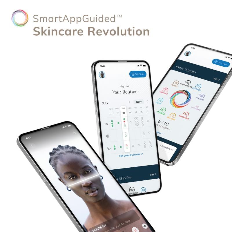 Фото товару: Електронний ультразвуковий ролик для обличчя GESKE Sonic Facial Roller 4в1 gray № 6