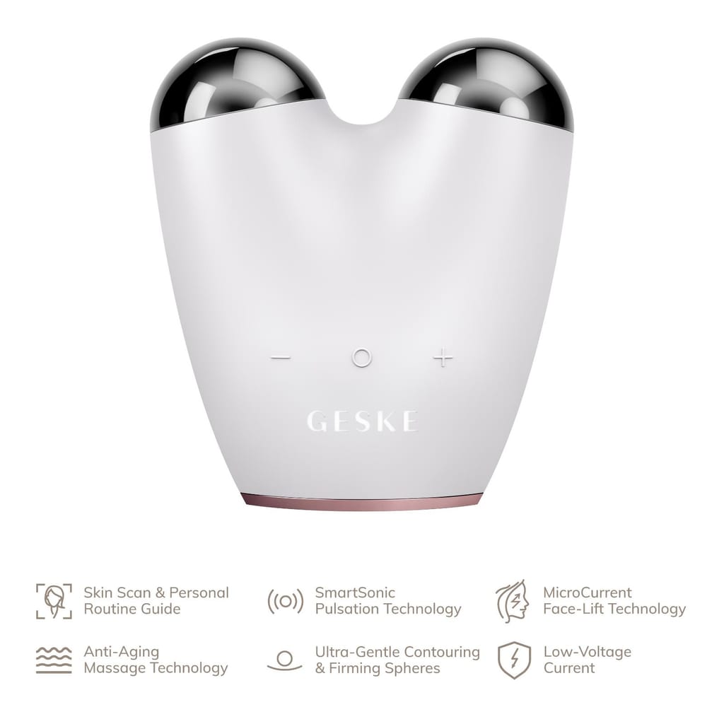Фото товару: Мікрострумовий підтягувач обличчя GESKE MicroCurrent Face-Lifter 6в1 starlight № 1