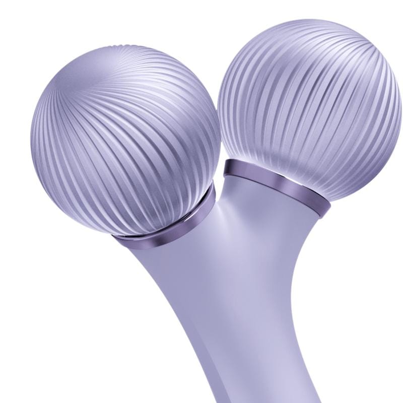 Фото товару: Електронний ультразвуковий ролик для обличчя GESKE Sonic Facial Roller 4в1 purple № 4