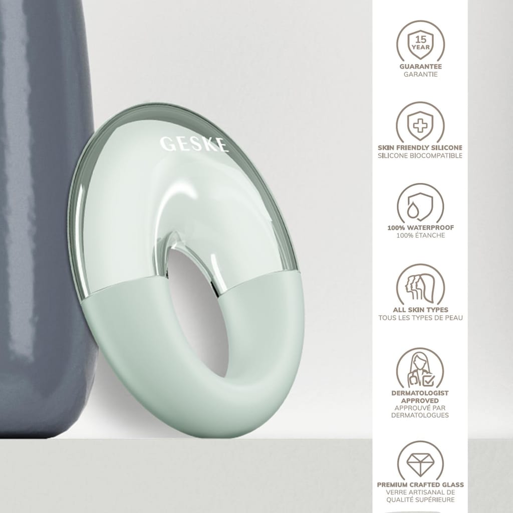 Фото товару: Масажер для очей GESKE Cool&Warm Eye Massager 7в1 green № 2