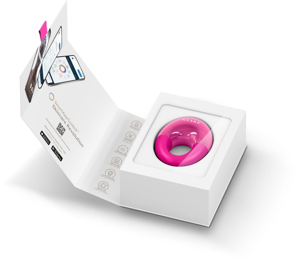 Фото товару: Масажер для очей GESKE Cool&Warm Eye Massager 7в1 magenta № 8