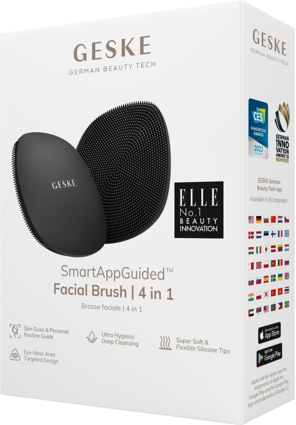 Фото товару: Щітка для обличчя GESKE Facial Brush 4в1 gray № 7