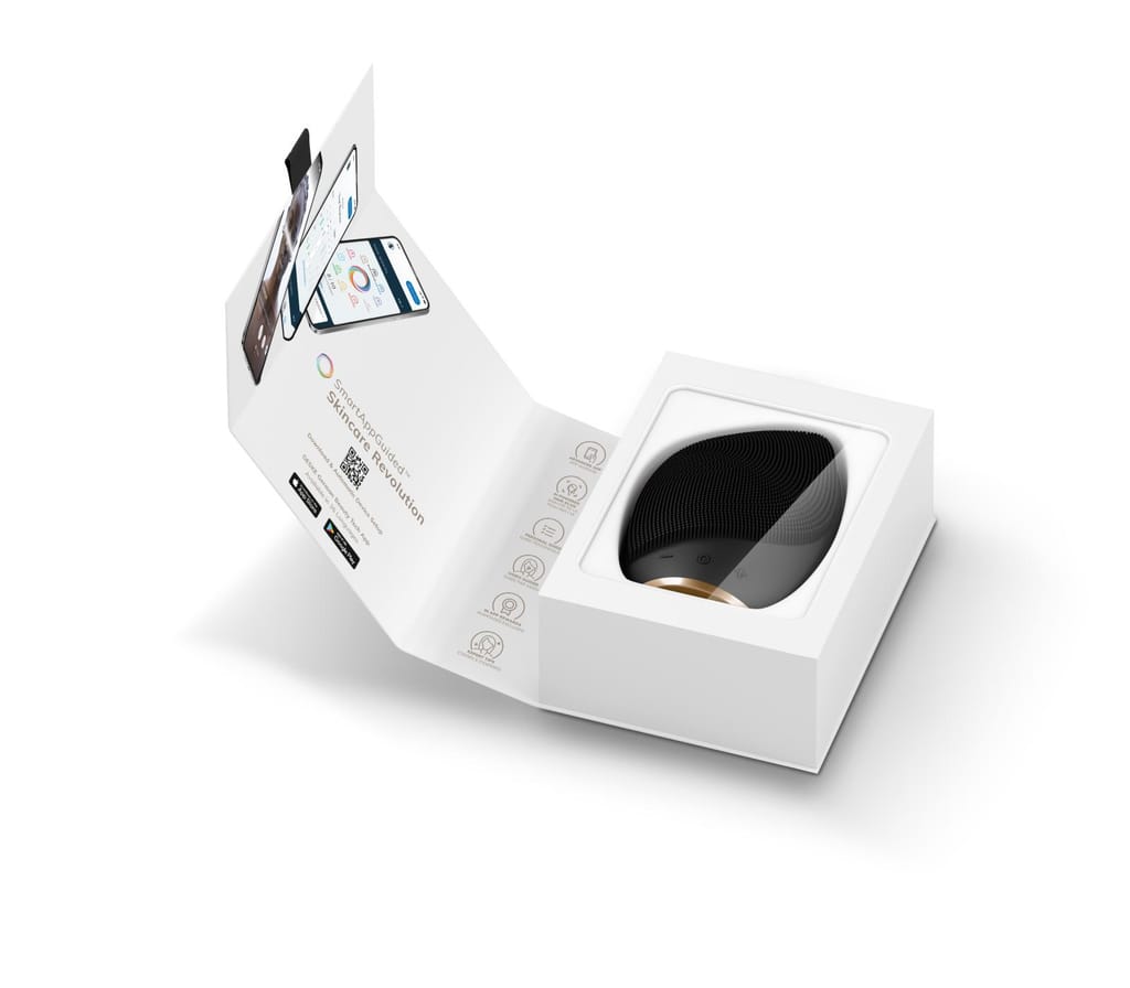 Фото товару: Електронна ультразвукова щітка для обличчя GESKE Sonic Facial Brush 5в1 gray № 8