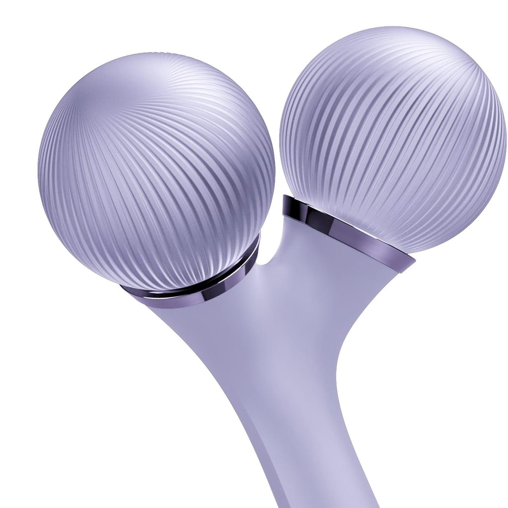 Фото товару: Електронний ультразвуковий ролик для обличчя та тіла GESKE Sonic Facial&Body Roller 4в1 violet № 4