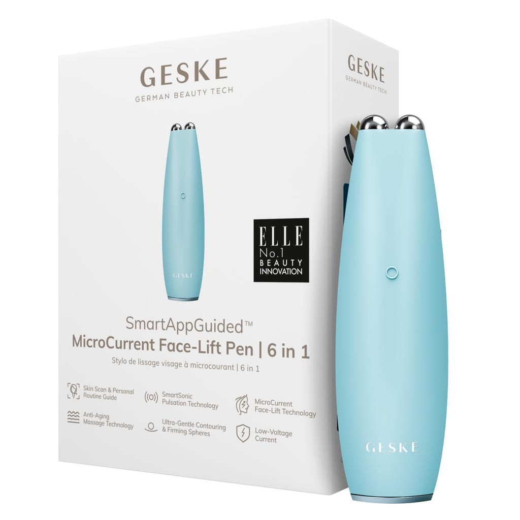 Фото товару: Мікрострумова ручка для підтяжки обличчя GESKE MicroCurrent Face-Lift Pen 6в1 turquoise № 0