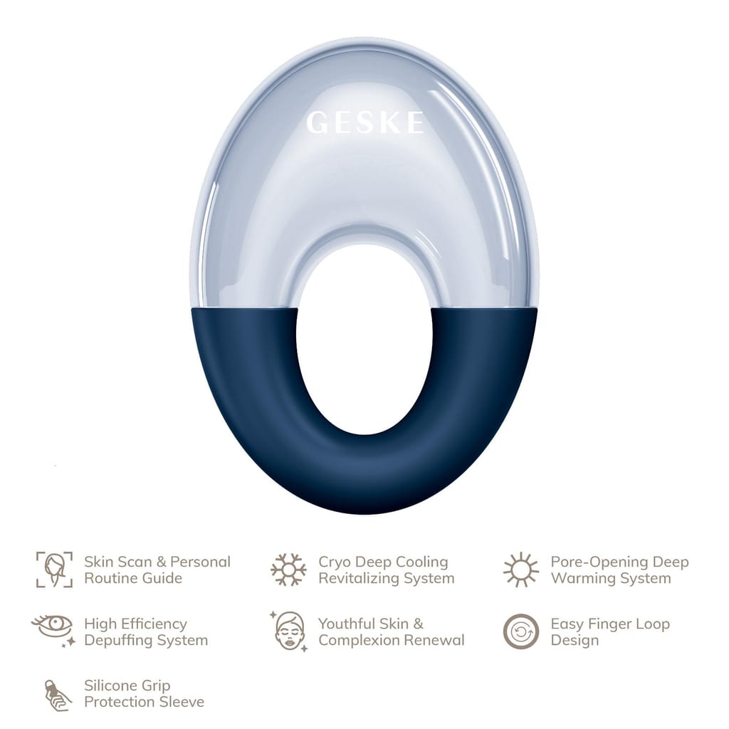 Фото товару: Масажер для очей GESKE Cool&Warm Eye Massager 7в1 midnight № 1